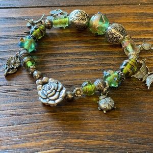 Handmade Summer-themed charm bracelet